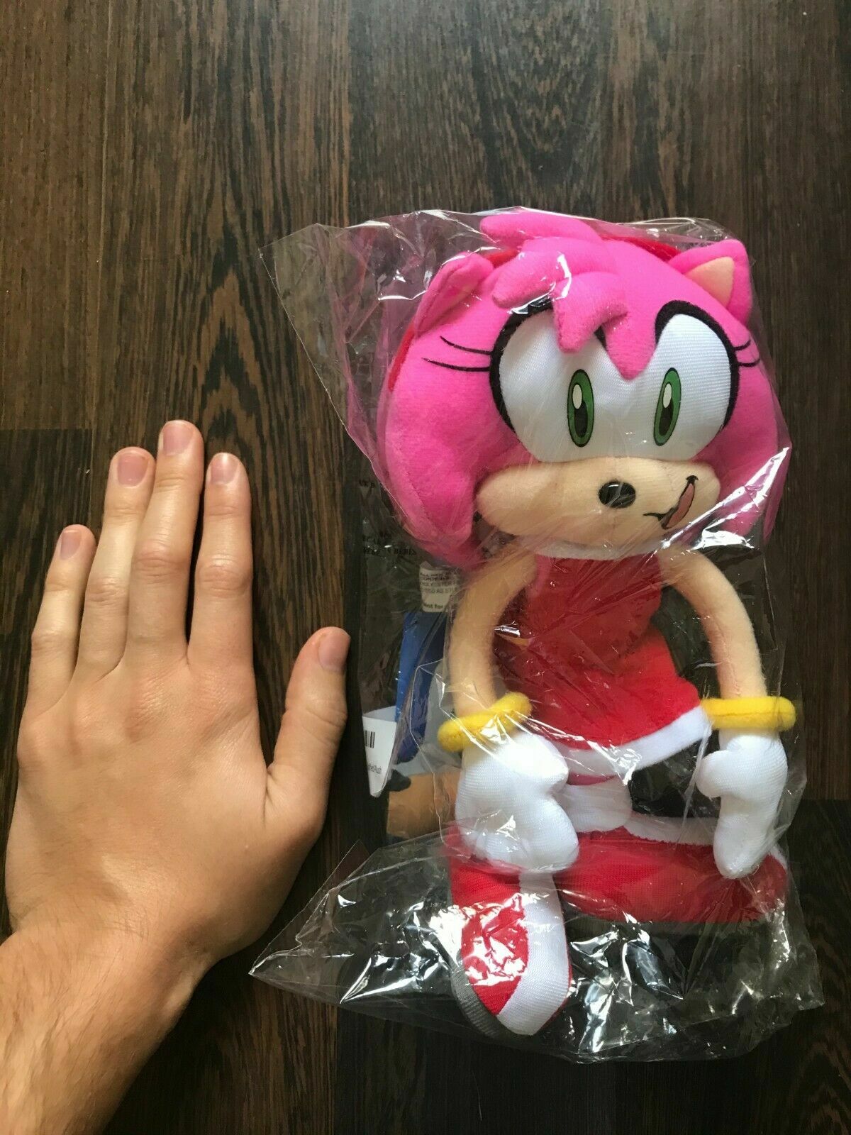 GE Animation GE-52635 Sonic The Hedgehog 9 Amy Rose in Red Dress Stuffed  Plush