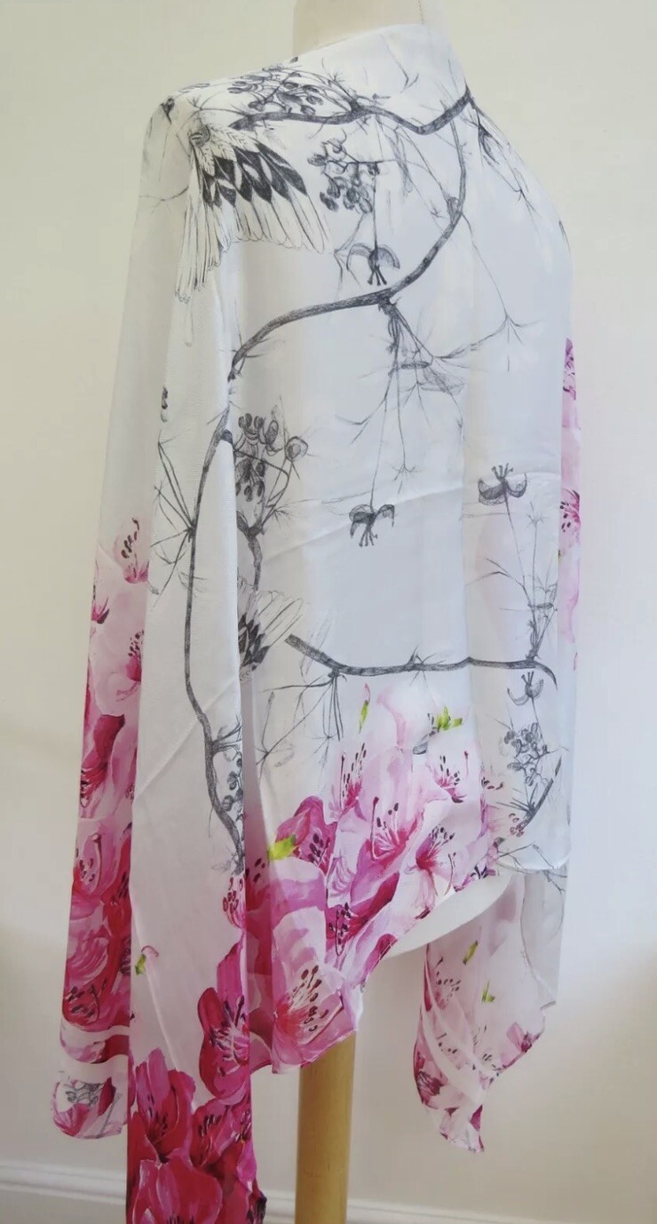 Ted Baker Babylon Long 100percentSilk Scarf RRP£85 - STUNNING!! New! image 6