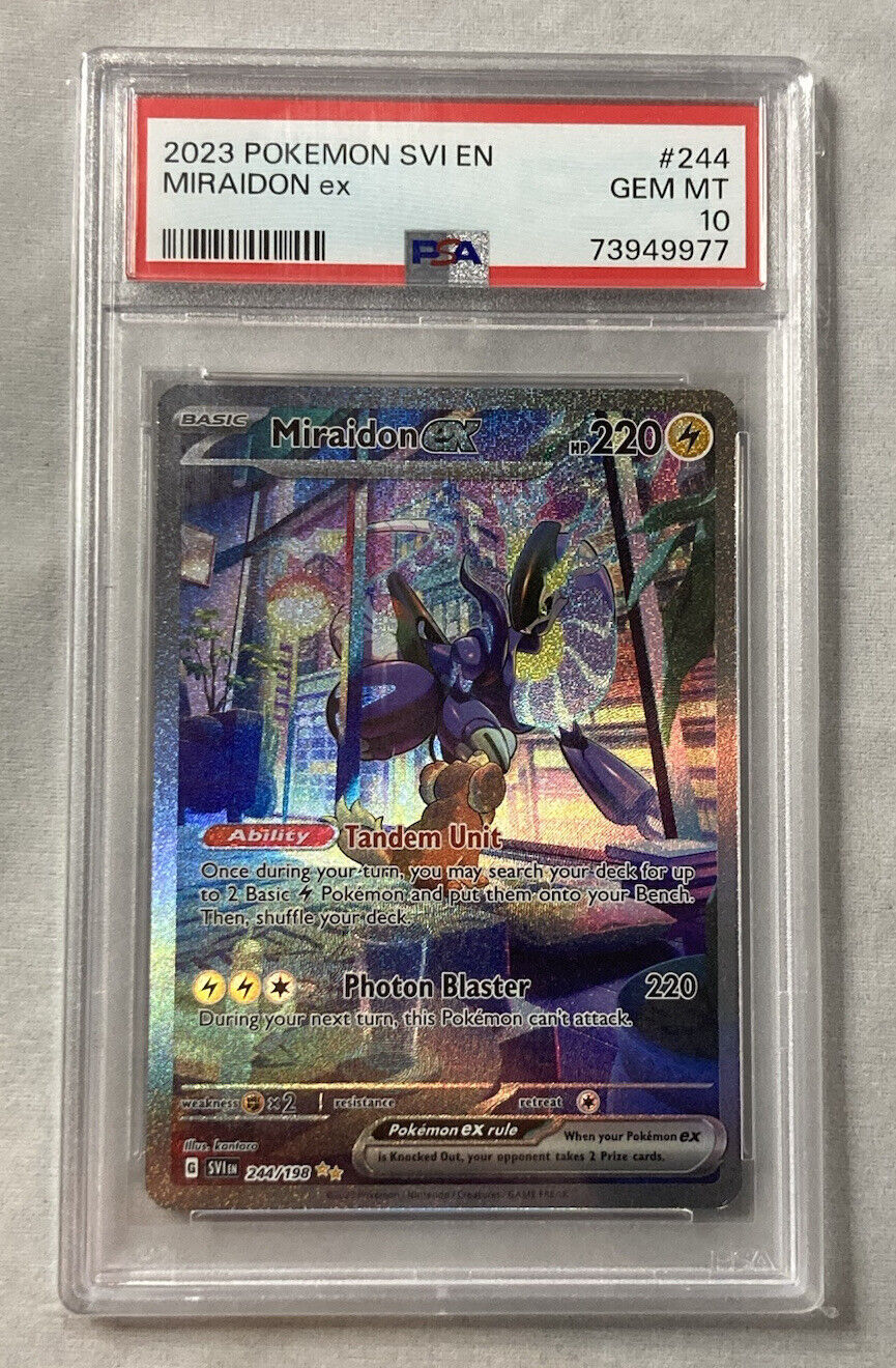 2023 Pokemon Scarlet & Violet Double Rare Holofoil #081 Miraidon ex - PSA  GEM MT 10 on Goldin Auctions