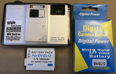 Nikon Projector Digital Camera Coolpix S1000pj 12.1MP SILVER | eBay UK Nikon Projector Digital Camera Coolpix S1000pj 12.1MP SILVER | eBay UK