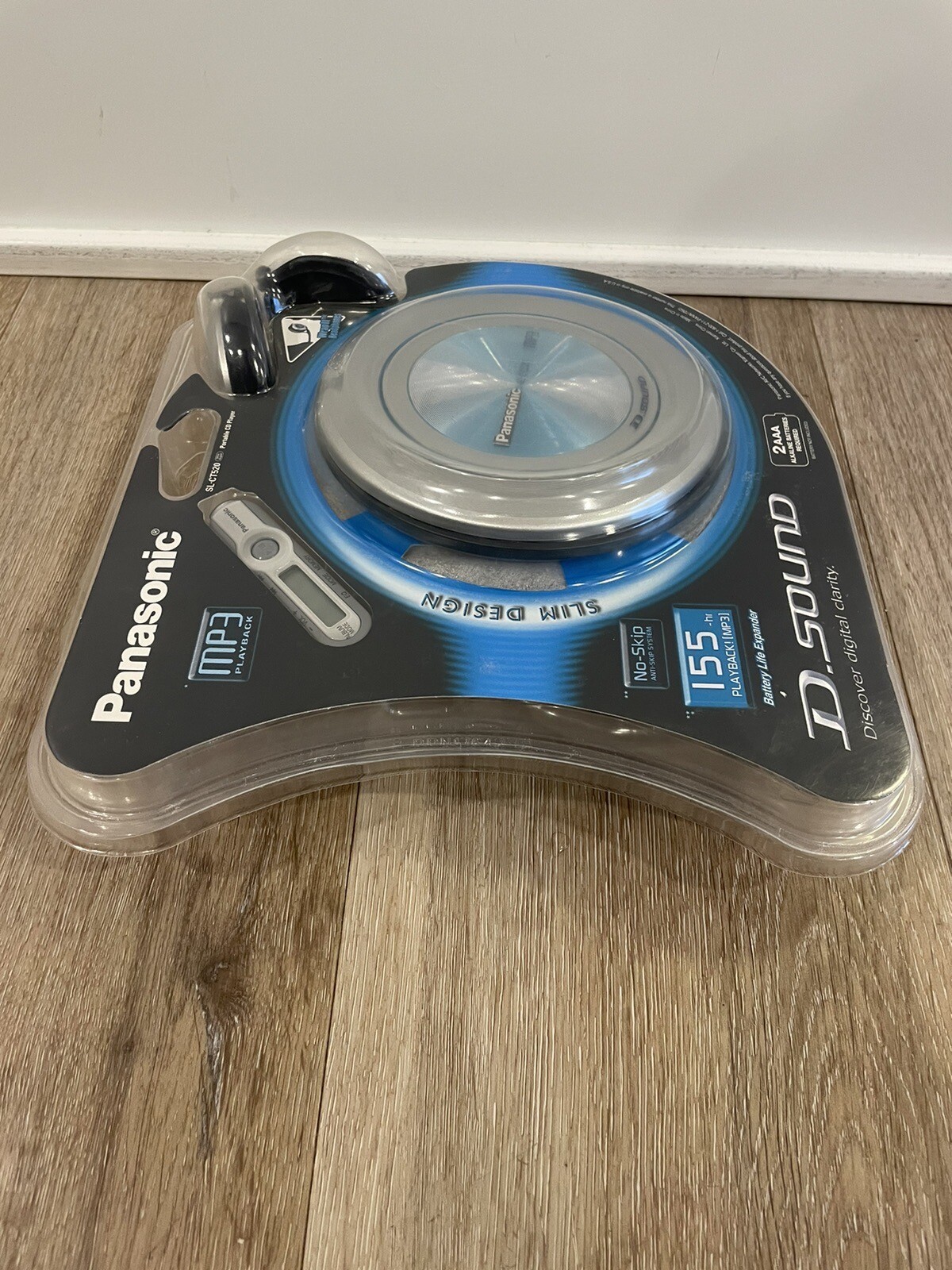 Panasonic CD Player Portable MP3 Diskman Sound SL-CT520 Slim/ No Skip / SEALED