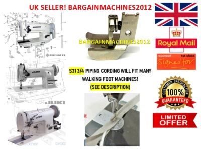 S31 3/4 PIPING CORDING WALKING FOOT JUKI,SEIKO EX INDUSTRIAL SEWING MACHINE PART - Image 1 of 4