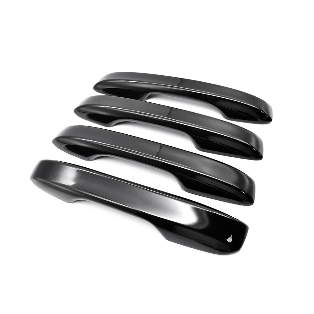 4x For 2022-2025 Honda 11th Gen Civic Door Handle Covers W/ Front Smartkey Black
