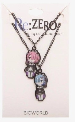 Crunchyroll Zero Ram Bestie Necklaces (COMES 2 PENDANTS W/CHAIN PER PACKAGE)