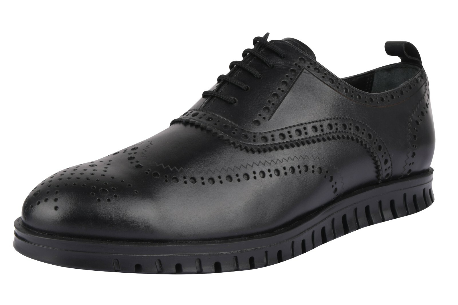 LIBERTYZENO Mens Genuine Leather Cushioned Lace Up Designer Mens Casual Sneakers