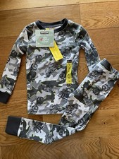 Kirkland Signature Boys 2-Piece Organic Cotton Pajama Set Camouflage