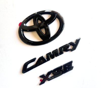 2015-2017 TOYOTA CAMRY Matte Black EMBLEM OVERLAY KIT
