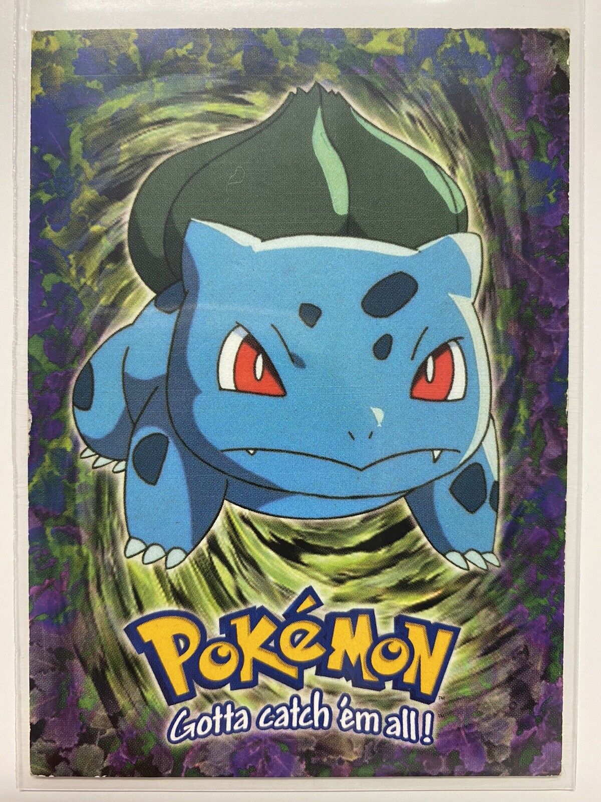 Painted Trading Card PRINT Bulbasaur 