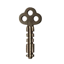 Vintage Corbin Flat Skeleton Key Marked EV4 and Approx 2" Long