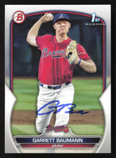 Garrett Baumann Signed Autograph 2023 Bowman Draft #BD-172 Atlanta Braves 4