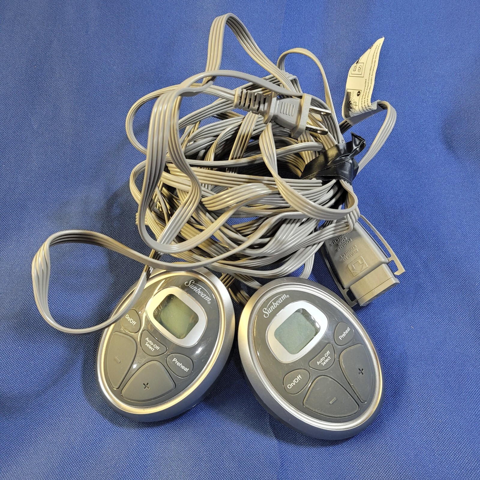 SUNBEAM 4-Prong Heated Electric Blanket Dual Controller P85KQA PAC-0521