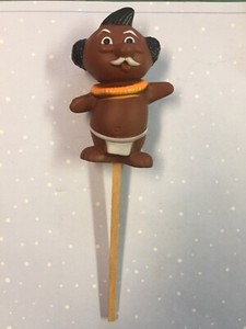 Menehune Trader Vic's Cocktail Swizzle Stick Vintage Approx 7.25" long
