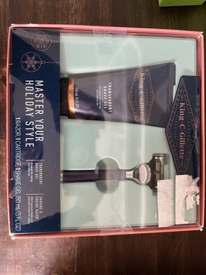 King C. Gillette Shaving Kit Razor, Cartridge & Transparent Shave Gel