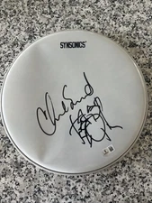 Chad Smith Signed Autographed  Drumhead Sketch PSA/DNA Authenticated