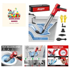 Rechargeable High-Pressure Toilet Unclogger - Safe, Portable Solution for Homes