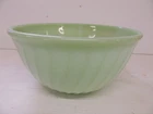 1950’s Anchor Hocking Fire King Green Jadeite Swirl 9-Inch Mixing Bowl