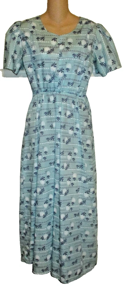 Vestido de enfermería alto Amish menonita delantal a juego 38" B/a 34" W modesto hecho a mano Foto 4 de 4