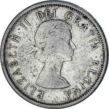 [#1113218] Coin, Canada, Elizabeth II, 25 Cents, 1957, Royal Canadian Mint, Otta