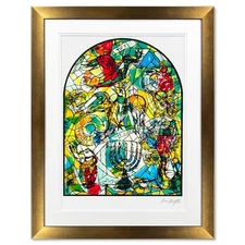 Marc Chagall (1887-1985), "Asher" Framed Limited Edition Serigraph with Letter o
