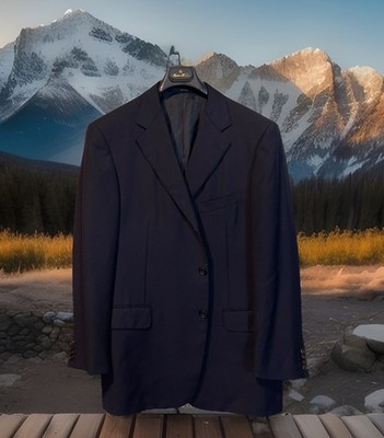 Ermenegildo Zegna Blazer Men 42S High Performance Australian Wool Gold Woolmark