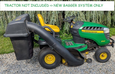 #ad NEW JOHN DEERE 42quot; TWIN BAGGER FOR 100 SERIES TRACTORS BUC10286 W SLIDE IN BAGS $419.00