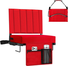 Stadium Seat for Bleachers with Back Support, Portable Bleacher Seat with Wide C