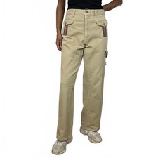 VINTAGE 70S SADDLEHORN CARGO KHAKI GUCCI STYLE PANTS USA MADE WOMENS 32