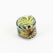 Hand Blown Art Glass Ring Size 8