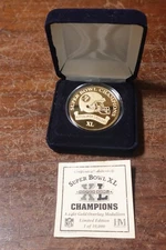 HIGHLAND MINT STEELERS SUPER BOWL XL CHAMPIONS COIN SILVER