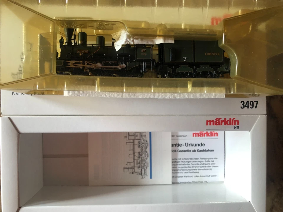 Märklin 3497 H0/AC; analog; Dampflok Murnau der KBSB; OVP - Bild 3 von 4