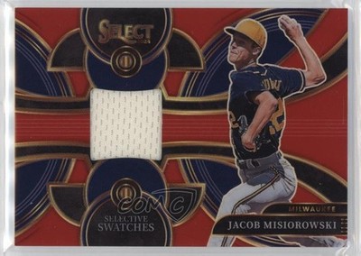 2024 Panini Select Selective Swatches Red Prizm /99 Jacob Misiorowski 1g37