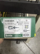 Dottie SSM38BR Metal Drilling Bottom Mount Rod Hanger 100 PCS