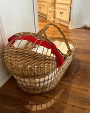 wicker baby basket