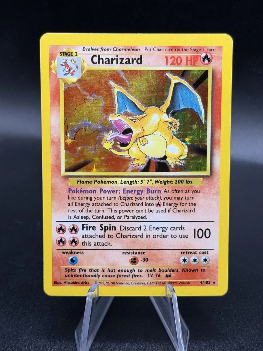 Charizard Pokémon TCG Individual Trading Card Games Base Set in