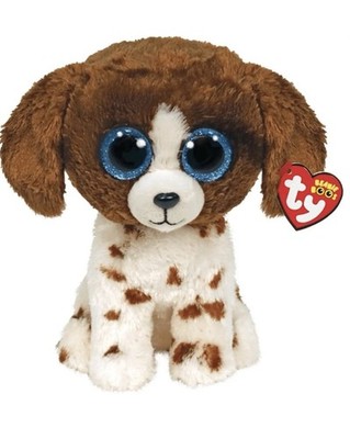 Original Ty Beanie Boos Muddles Hund Plüschtier mit Hangtag Glitzeraugen Neu