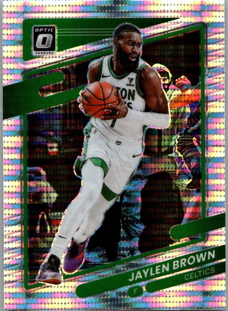 2021-22 Donruss Optic Target Exclusive SP Silver Pulsar Prizm Jaylen Brown