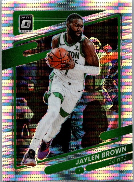 2021-22 Donruss Optic Target Exclusive SP Silver Pulsar Prizm Jaylen Brown