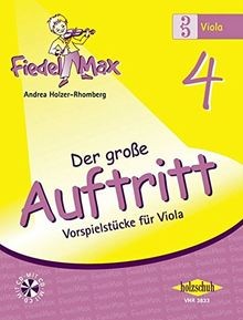 Der große Auftritt 4 Viola (mit CD): Vorspielstücke... | Buch | Zustand sehr gut