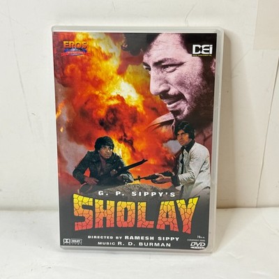 Sholay 1975  1998 Bollywood Hindi Eros International [NM] *BUY 2 GET 2 FREE DVD*