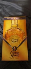 CROWN ROYAL SPECIAL RESERVE VELVET LINED WOODEN BOX WITH LATCH. NICE!