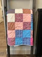 8 Vtg. Patchwork Quilt 63x84.