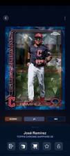 Topps Bunt Chrome Sapphire '25 Jose Ramirez Image Variation Iconic DIGITAL