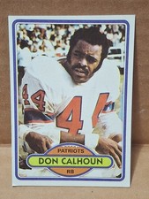 1980 DON CALHOUN TOPPS NFL CARD #472 NEW ENGLAND PATRIOTS BILLS KANSAS STATE