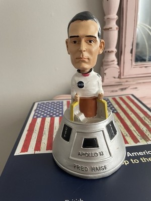 FRED HAISE APOLLO 13 LMP ASTRONAUT SIGNED AUTO LIMITED BOBBLEHEAD FIGURINE JSA 