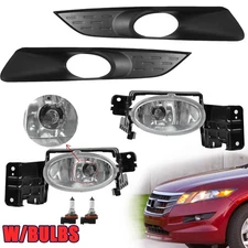 For 2010-2012 Honda Accord Crosstour 3.5L Front Bumper Fog Lights W/Bezel W/Bulb