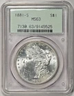 1881 S PCGS MS63 OGH Gen 2.1 RARE