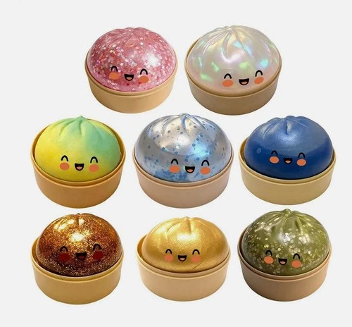 Five Below Mystery Squishy Bun Dumpling RARE GLITTER Limited Edition - Picture 19 of 19