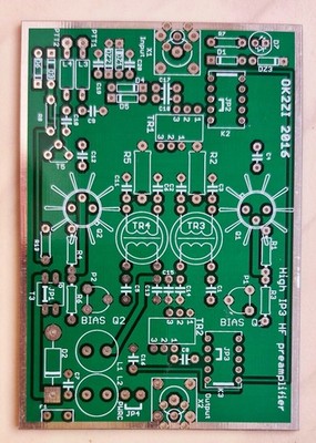 HF RX Norton Vorverstärker   PCB 101x70mm   Low Noise   High IP3 Preamp