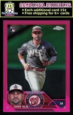 2023 Topps Chrome Update Pink #USC65 Jake Alu - Washington Nationals RC