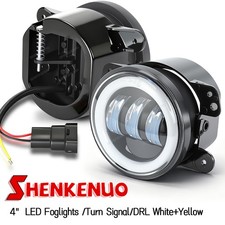 Pair 4 Inch Round Led Fog Lights Halo Driving Lamp For Dodge Magnum 20052008